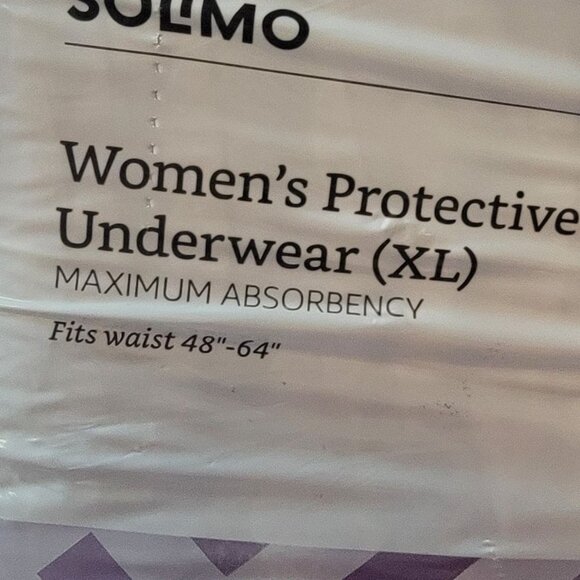 Solimo Womens Protective Underwear XL 16 Count Maximum Absorbency - Picture 2 of 3